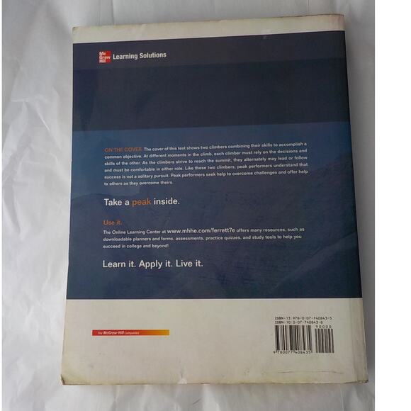 Peak Performance Sharon K Ferret EPCC 7th Ed Success in College and Beyond PB - Picture 3 of 5